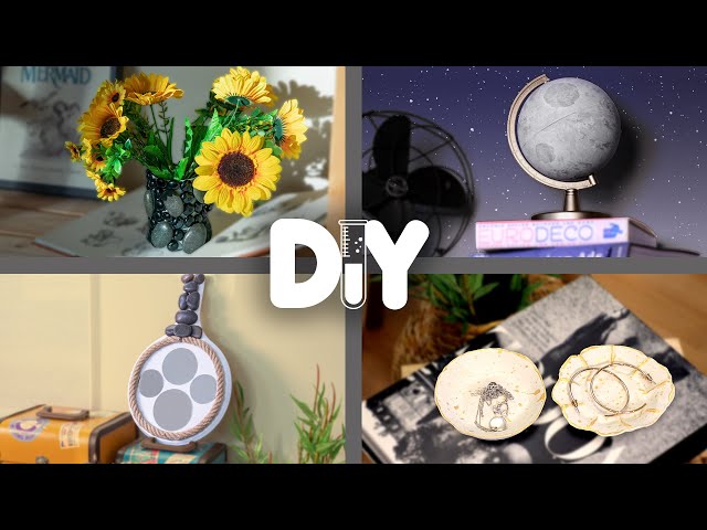 4 IMAGINATIVE Craft Ideas to Decorate your home! | Fast-n-Easy | DIY Labs