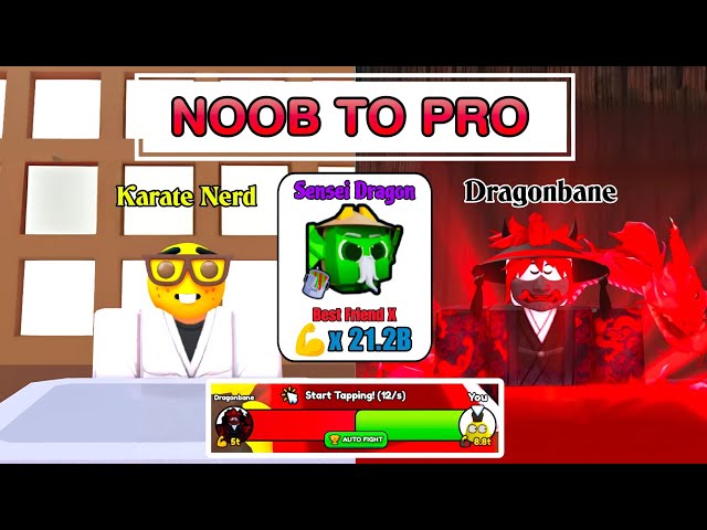 The Best Sensei Dragon Pet Event World | NOOB TO PRO & Arm Wrestle Simulator Roblox!