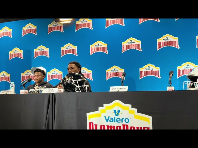 Alamo Bowl presser: CU Buffs’ Shedeur Sanders and other players