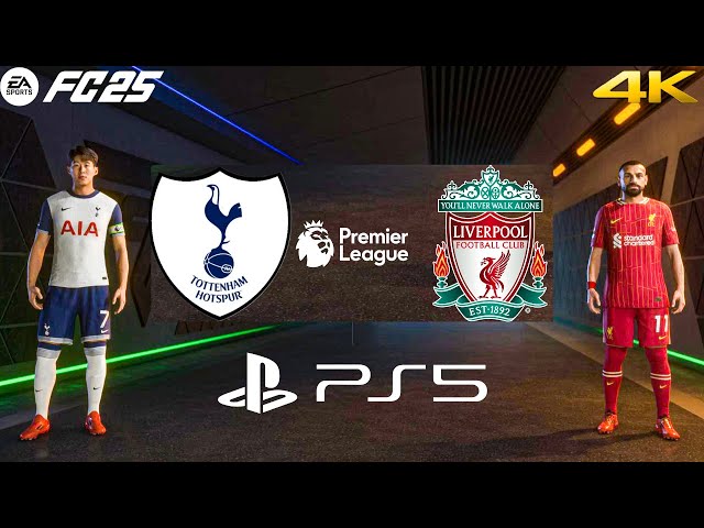 FC 25 -TOTTENHAM HOTSPUR VS LIVERPOOL | PREMIER LEAGUE 2024/25  | PS5 4K GAMEPLAY #easportsfc25