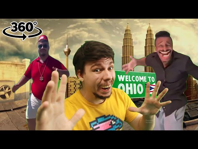 Epic Ohio dance battle 360 degree video Skibidi vs Thatoneguy ft MrBeast