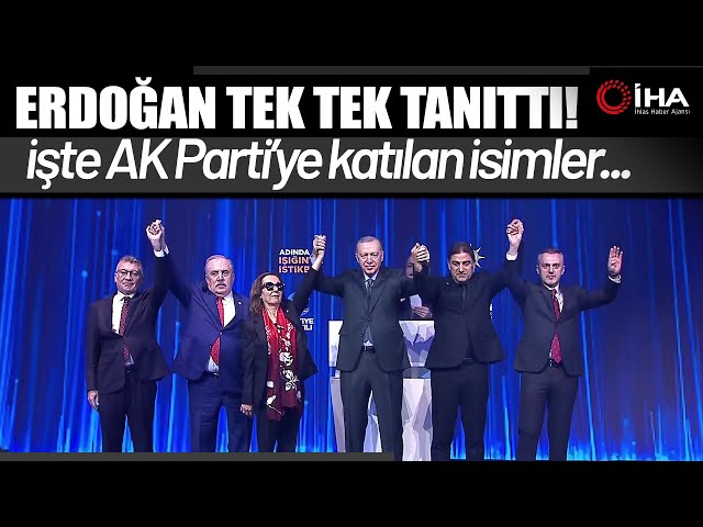 Cumhurbaşkanı Erdoğan, AK Partiye Katılan 3 İsme Rozet Taktı!