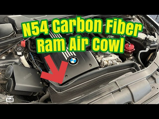 My BMW Gets A N54 Carbon Fiber RAM AIR COWL For The E90/E92/E93 3-SERIES | Nelson Racing Wheel