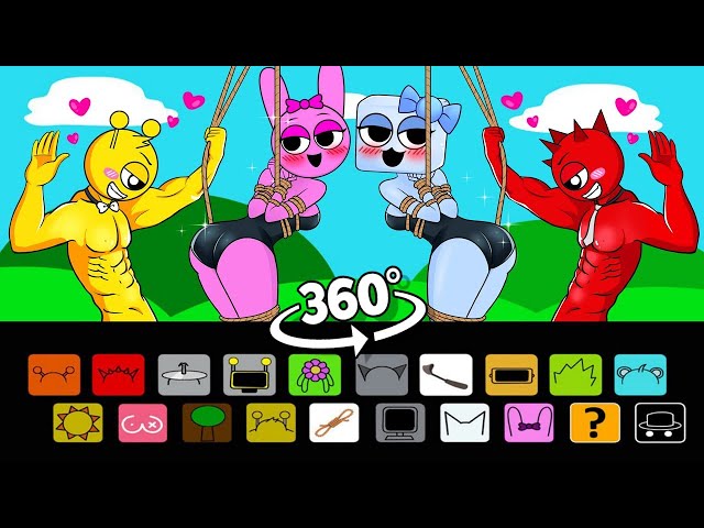 360º VR Incredibox Sprunki Sinner Edition But They are Pinki, Cool As Ice | Incredibox Sprunki Anim