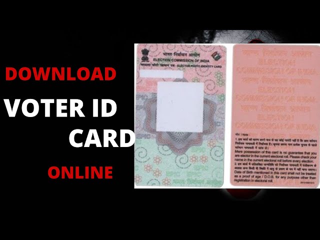 How to download E-Voter ID | Download Voter ID Card Online | e voter card download