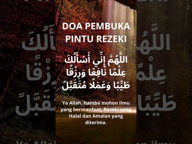 DOA PEMBUKA PINTU REZEKI