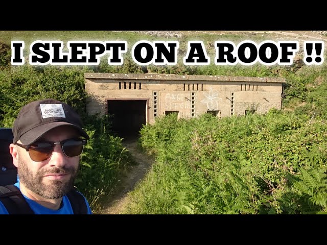 Solo ROOFTOP bivvy STEALTH camping! ABANDONED WW2 Building #stealthcampingalliance