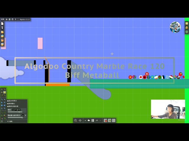 Algodoo Country Marble Race  120