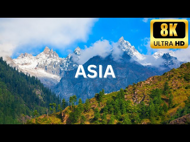 Asia's Scenic Relaxation in 4k/8K with Calming Music / Relaxing music /