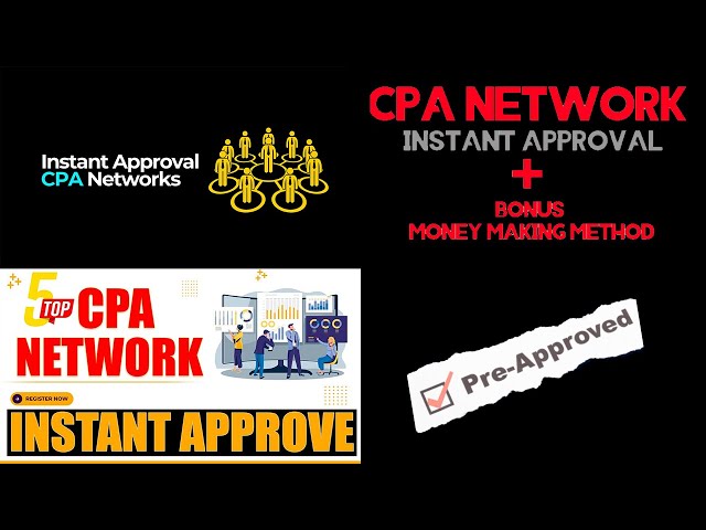 CPA network instant approval | CPA Marketing, CPA