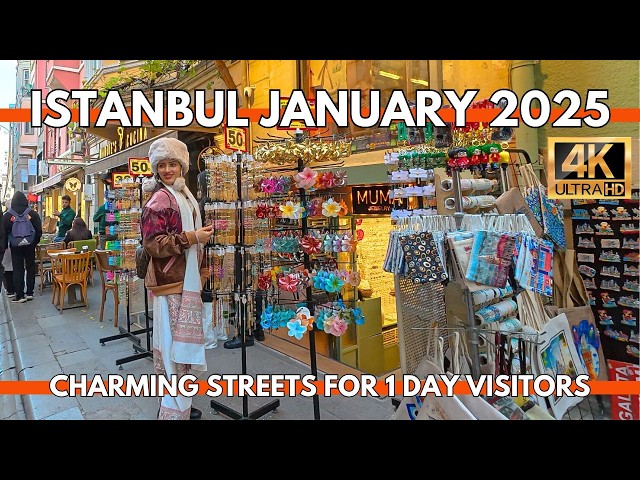 Istanbul Turkey 2025 Stunning Walk from Taksim Square to Galata Tower, Karaköy & Galataport 4K UHD