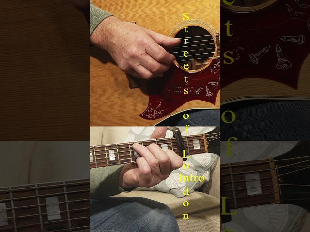 How to play Streets of London Acoustic finger style guitar.