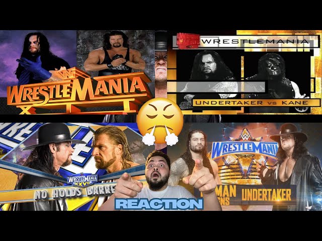 REACTING TO THE RANKINGS OF UNDERTAKER'S GREATEST WRESTLEMANIA MATCHES!