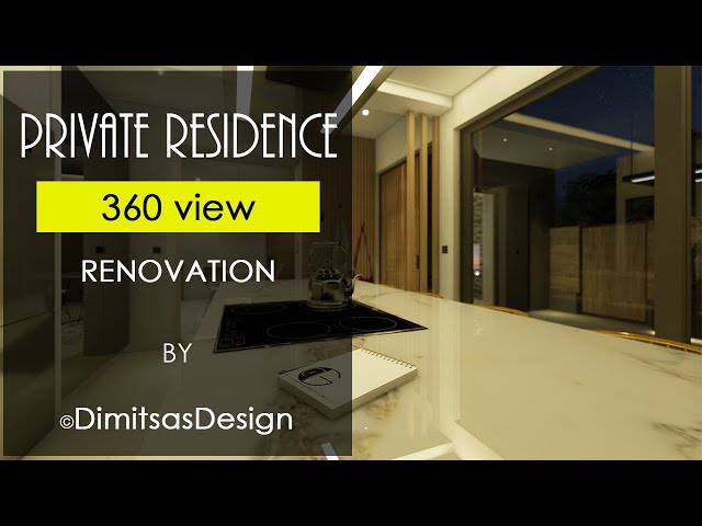 360 - Private residence renovation in Greece - Kitchen Area | by #DimitsasDesign #Shorts