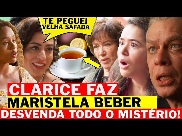 "GAROTA DO MOMENTO" CLARICE FAZ MARISTELA BEBER CHÁ E DESCOBRE TODA A FARSA DOS CRETINOS!