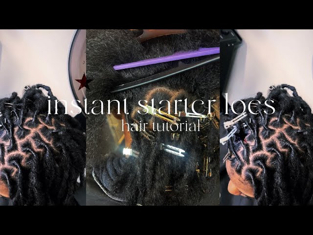 HOW TO DO INSTANT STARTER LOCS (needle edition) | Loc tutorial | step-by-step🫶🏾