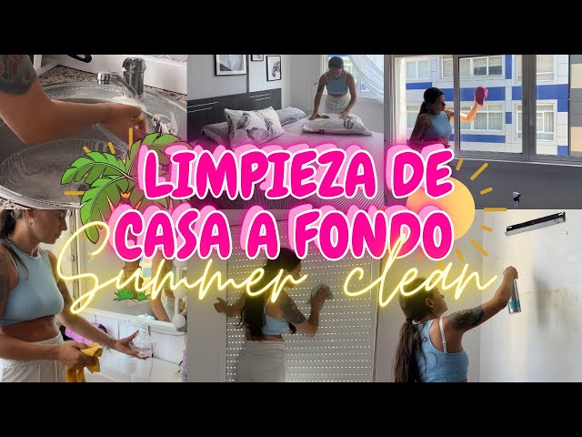 🫧LIMPIEZA DE CASA A FONDO🫧 “Summer clean”☀️Motivación para limpiar💪🏼