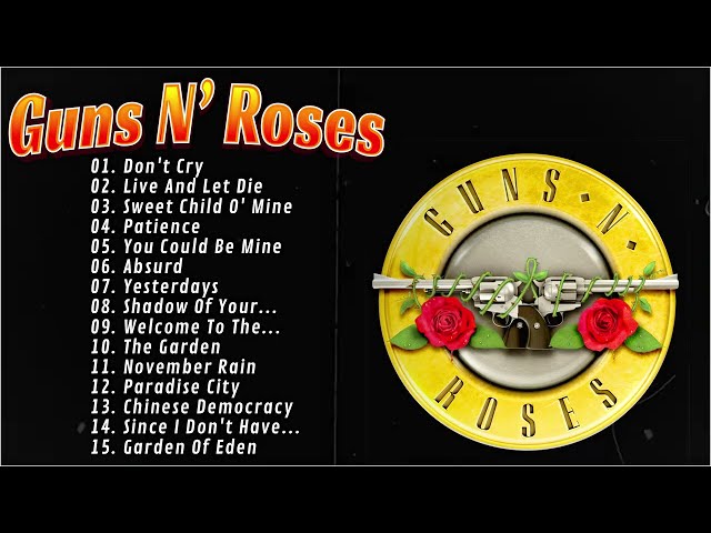 Guns N' Roses Greatest Hits Full Album - Best Songs Of Guns N' Roses Playlist 2023