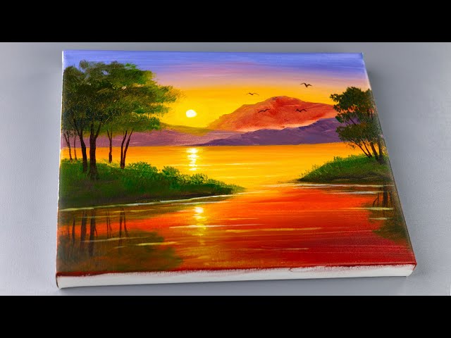 Easy painting tutorial for beginners / Acrylic Painting