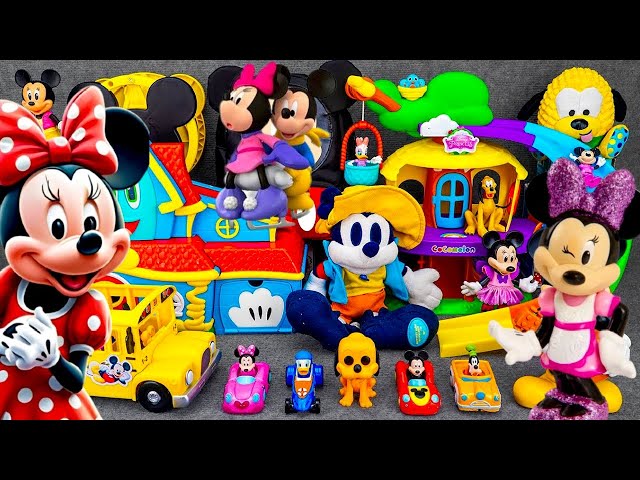 12 minute Satisfying Unboxing Disney Mickey Mouse Jumbo Fun House Playset| Review Toys ASMR TOYS