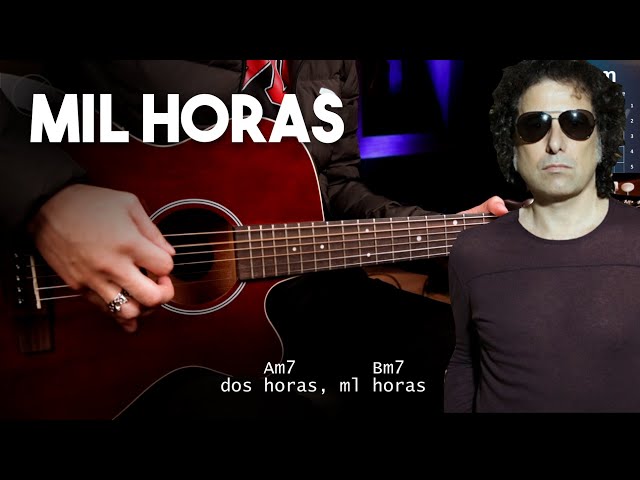 Mil Horas - Andrés Calamaro ACORDES + SOLO Tutorial Guitarra Acústica | Christianvib