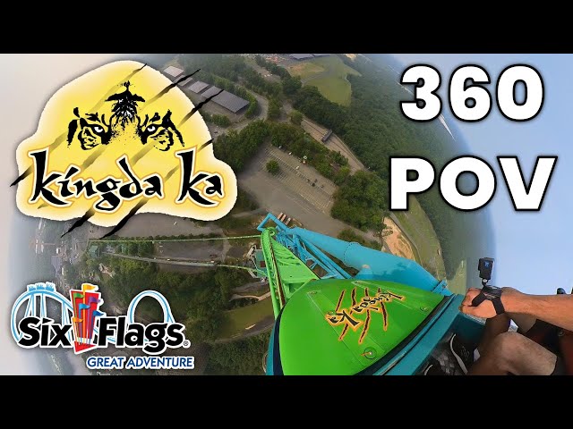 Kingda Ka Front Row 360° POV [5K] | Six Flags Great Adventure 2023