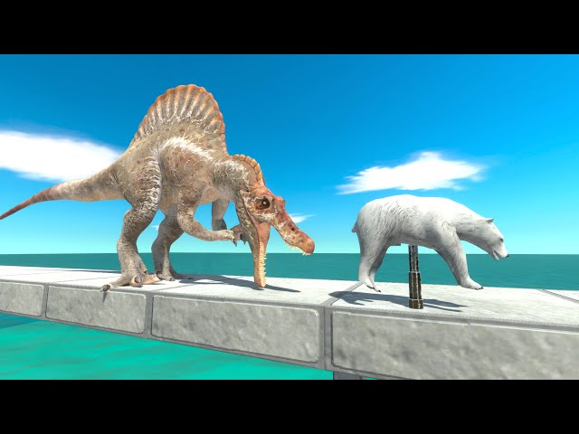 Escape From Spinosaurus + Spike Trap Challenge - Animal Revolt Battle Simulator