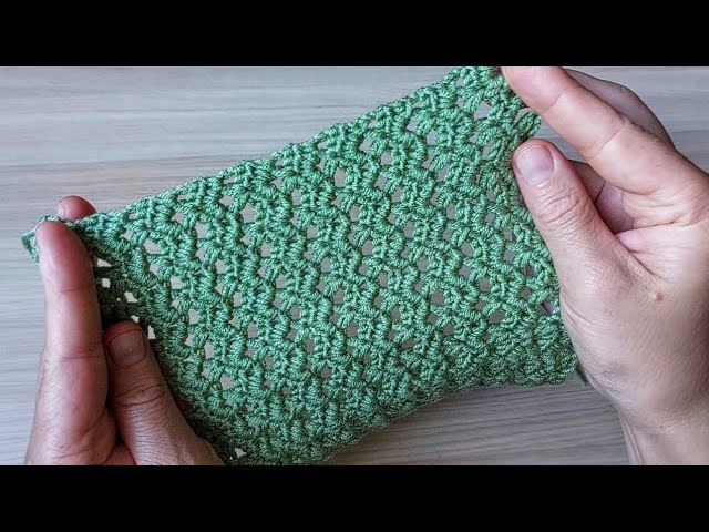 Wonderful Crochet Pattern!👌SUPER EASY &FAST Two rows stitch for Beginners !