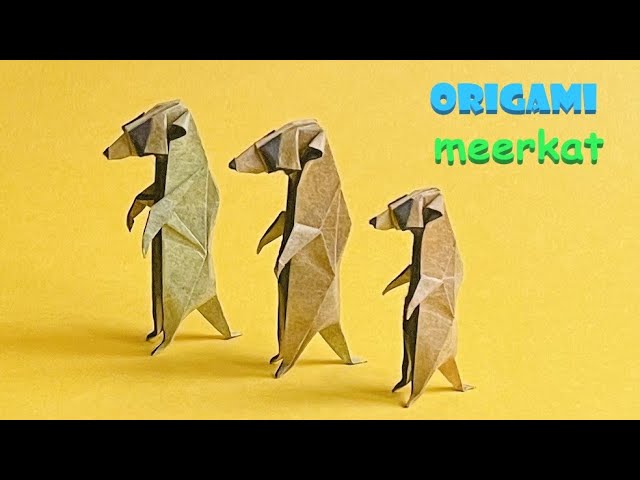 Origami meerkat 1.1, step by step tutorial