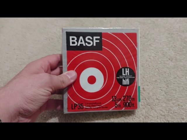 Opening A New Old Stock Reel Of BASF LP35LH Tape