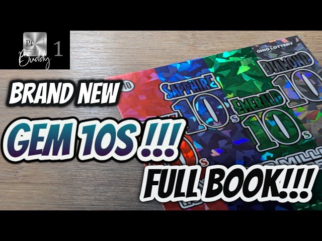 🟢🔵 GEM 10s!🟢🔵NEW TICKETS🟢🔵FULL BOOK!🔥Ohio Lottery Scratch Off Tickets🔥