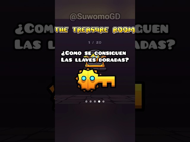 Así se consiguen las llaves doradas de Geometry dash 2.2 #geometrydash #gd #shorts