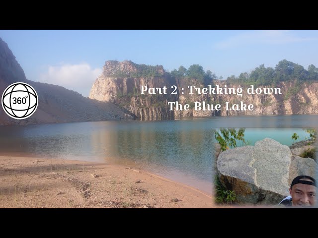 360 degree hiking video up Bukit Lunchu and down to the Tasik Biru blue lake, Part 2