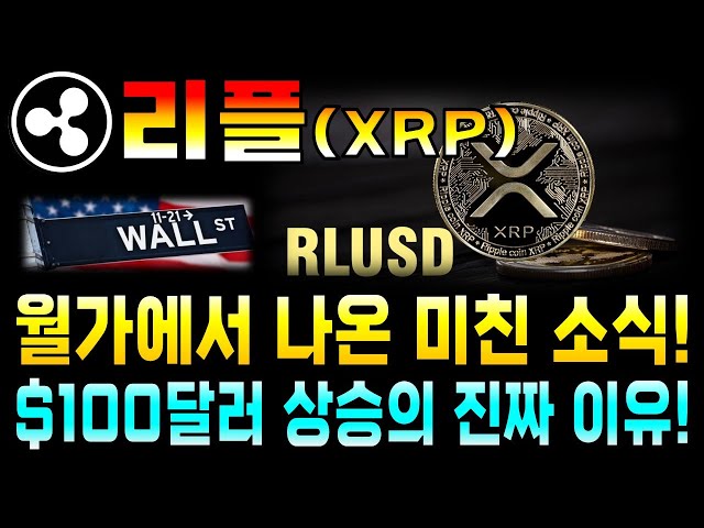 [리플코인 전망] 리플은 처음부터 $100로 설계되었다! 월가에서 나온 충격적 긴급속보!!