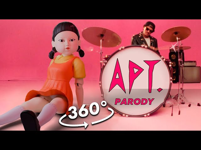 360º VR DOLL Squid Game SONG - ROSÉ & Bruno Mars - APT.(Squid Game Season 2) Parody