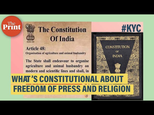 Freedom of press, basic structure doctrine and freedom of religion