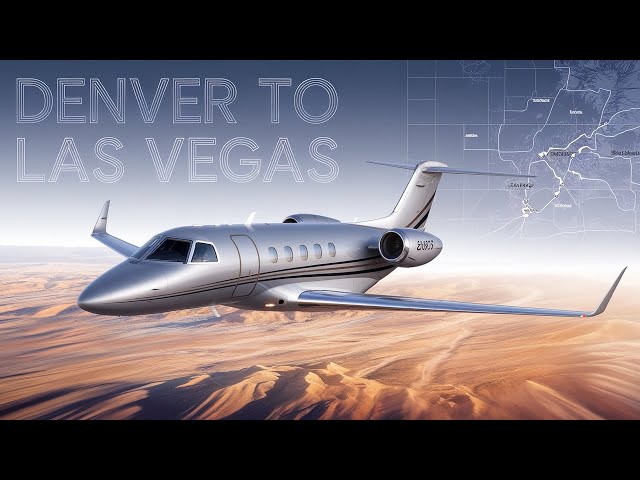 Denver to Las Vegas in a PRIVATE JET!