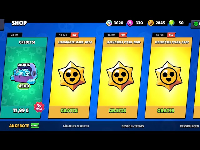 5 x Gratis Legendärer Starr Drop Brawl Stars #lucky