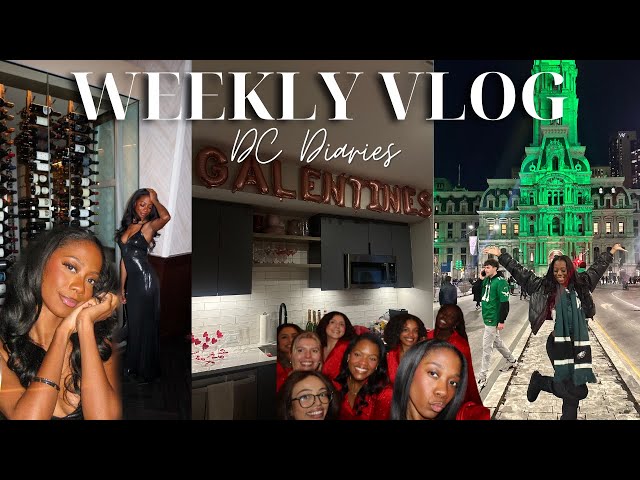 Weekly Vlog | Eagles Super Bowl Win, Galentine’s & DC Restaurant Week! 💖🏈🍽