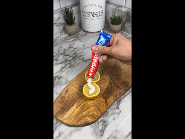 The Toothpaste and Lemon Trick Everyone Needs to Know! 🧴🍋