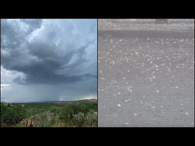 Severe Storms with Large Hail in Southern Arizona - July 16, 2022