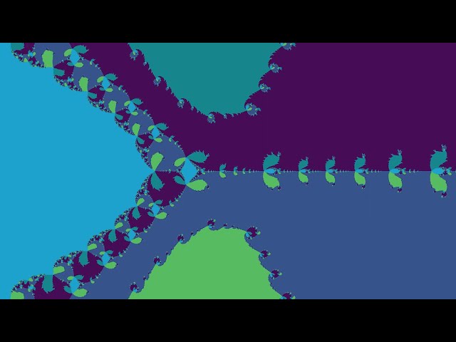 Newton's Fractal - Continuous Iteration Count Increase