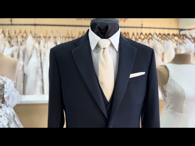 Midnight Blue Tuxedo With Full Satin Notch Lapel