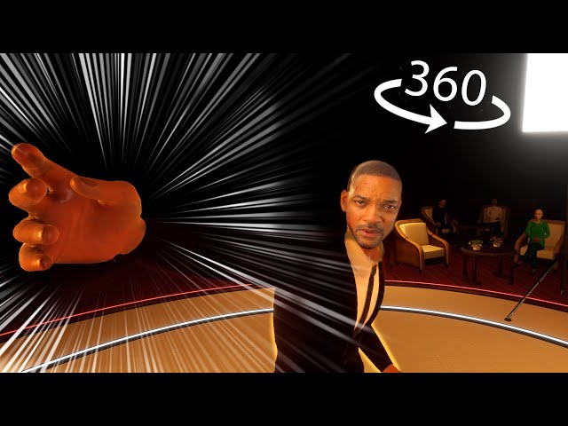 360° VR - Will Smith SMACKS YOU! Chris Rock POV Oscars