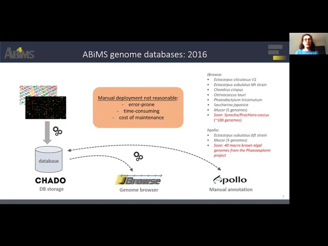 4 3  Automated Deployment of Genome Databases for Marine Brown Algae Using Galaxy Genome Annotation