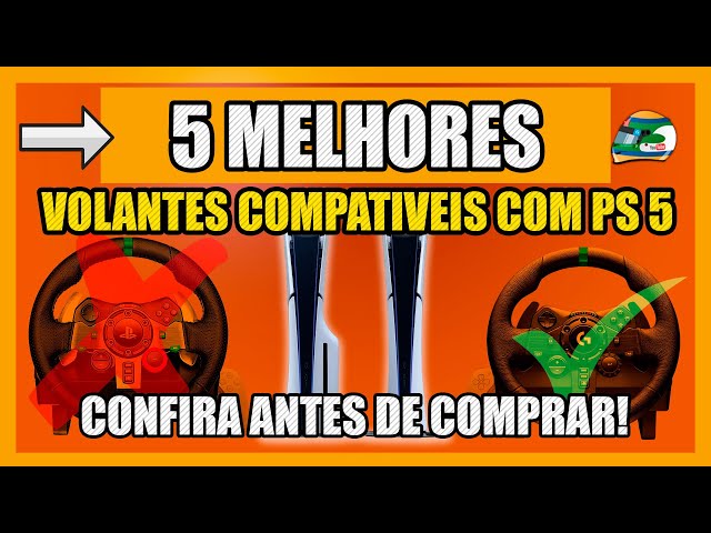 🚗💨 QUAL VOLANTE É COMPATIVEL COM O PS5? | Quais são 5 dos MELHORES volantes para Playstation 5? 🎮✨