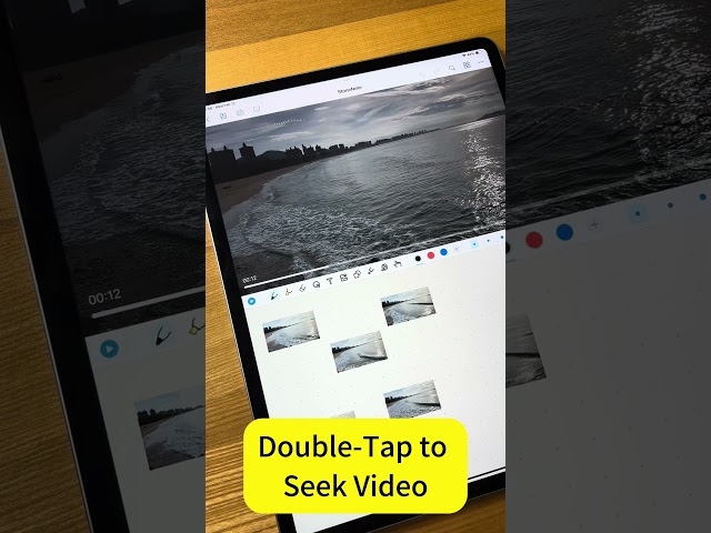 StoneNote auto-generate video markers with Two-finger drag to take screenshots.