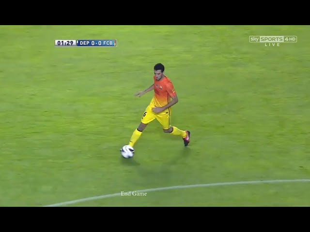 Sergio Busquets vs Deportivo La Coruna  La Liga 2012-13 English Commentary