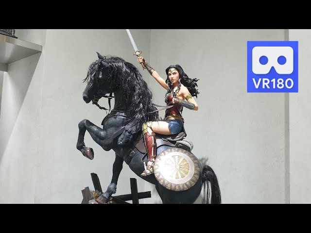 3D 180VR 4K DC Comics Wonder Woman on Horseback