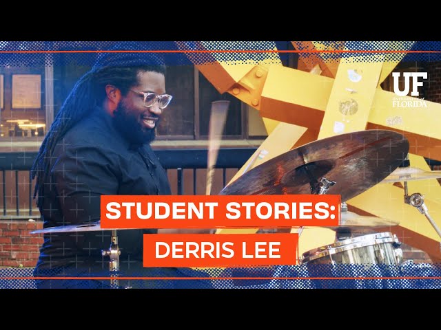 UF student marches to the beat of his own drum